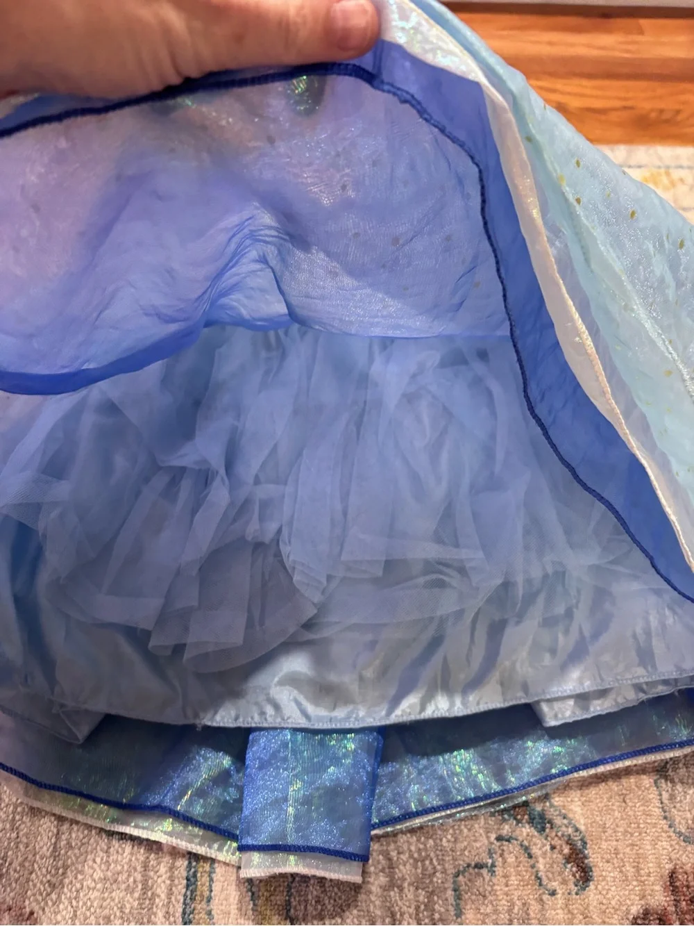 Disney Store Cinderella costume dress organza skirt butterfly brooch size 3